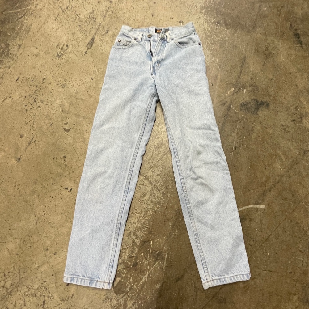 Vintage Route 66 blue jeans